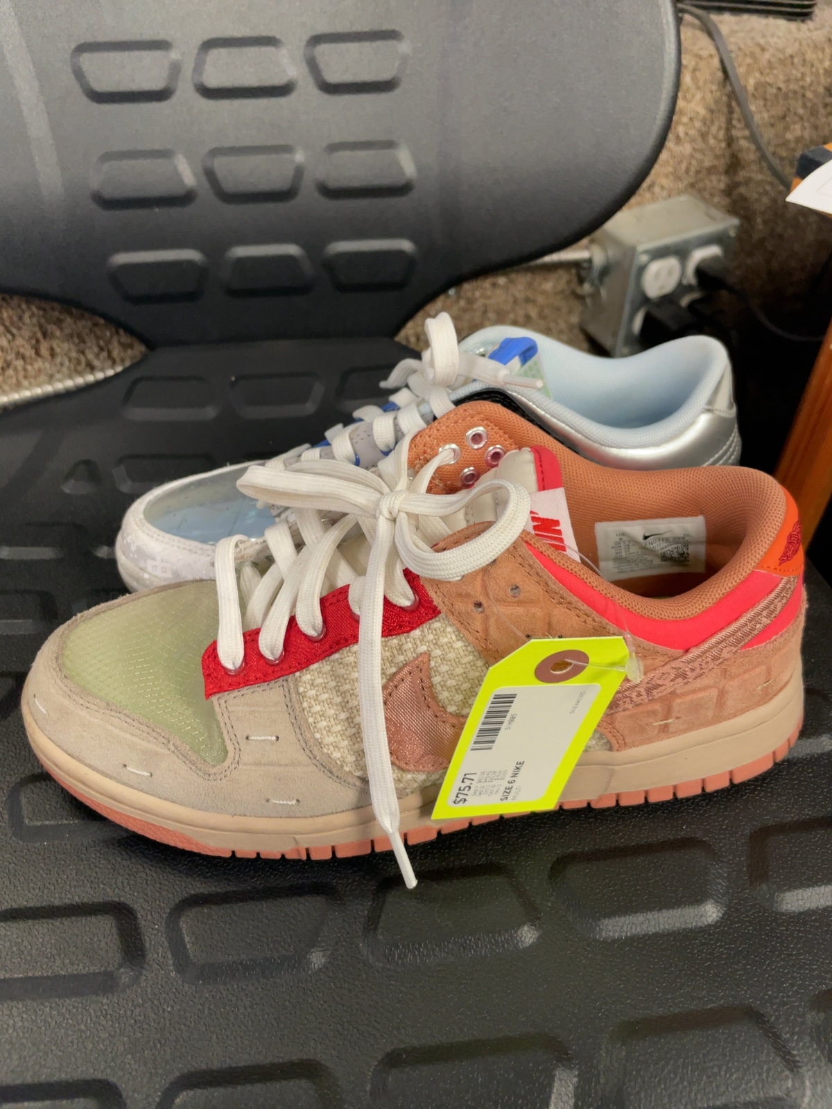 Nike x Clot Dunk Low "What The" Sneakers - Size 6