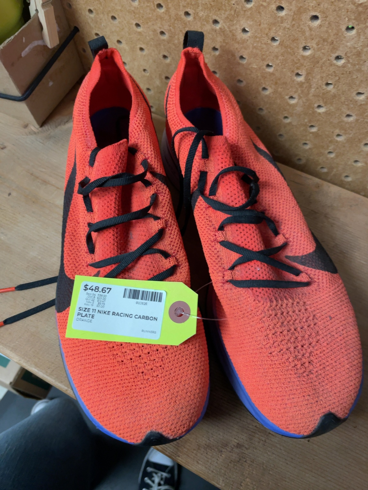 Nike Zoom Fly Flyknit Size 11 US Racing Carbon Plate Runners