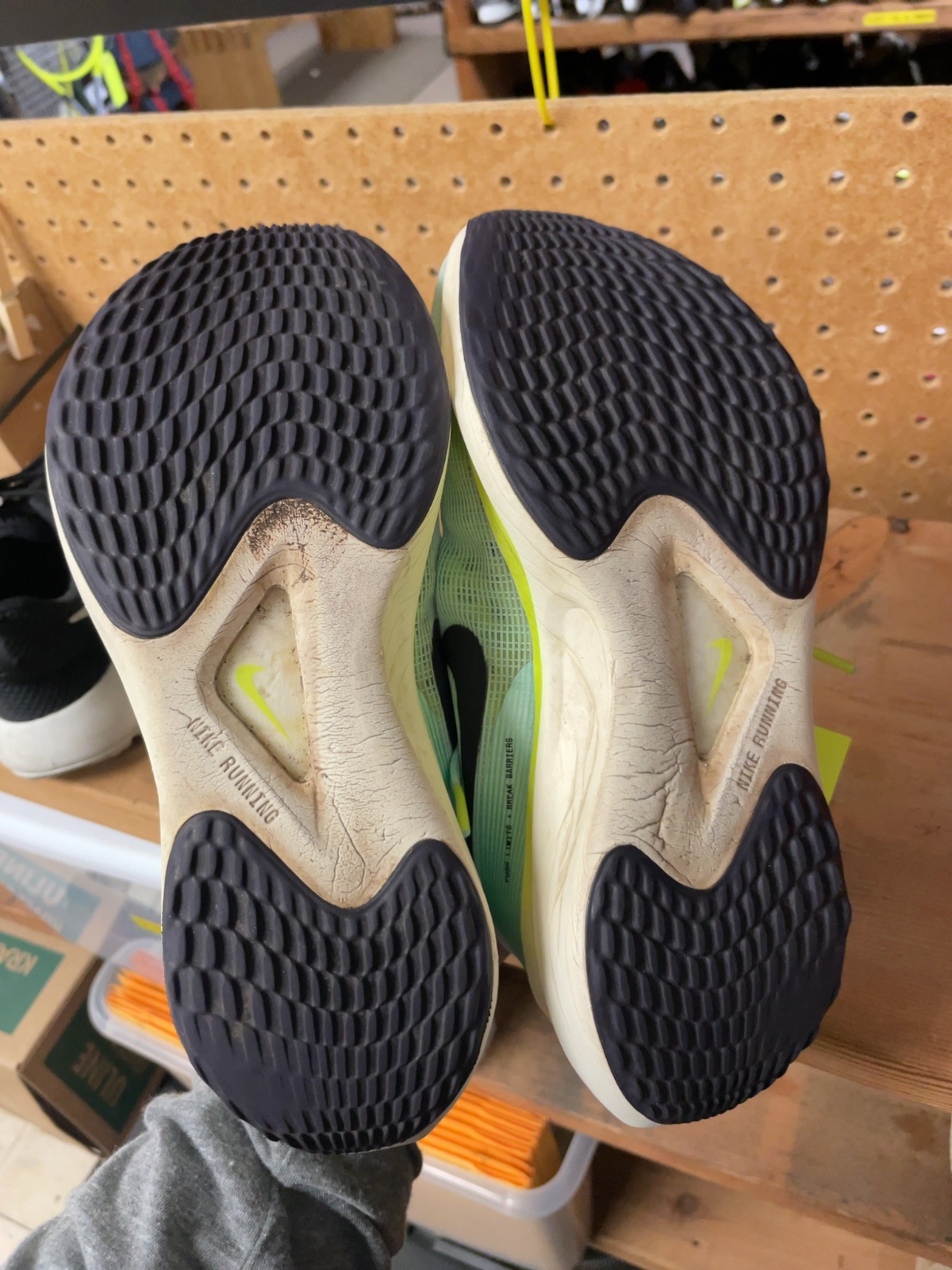 Nike Zoom Fly Size 7 Blue/Green Running Shoes