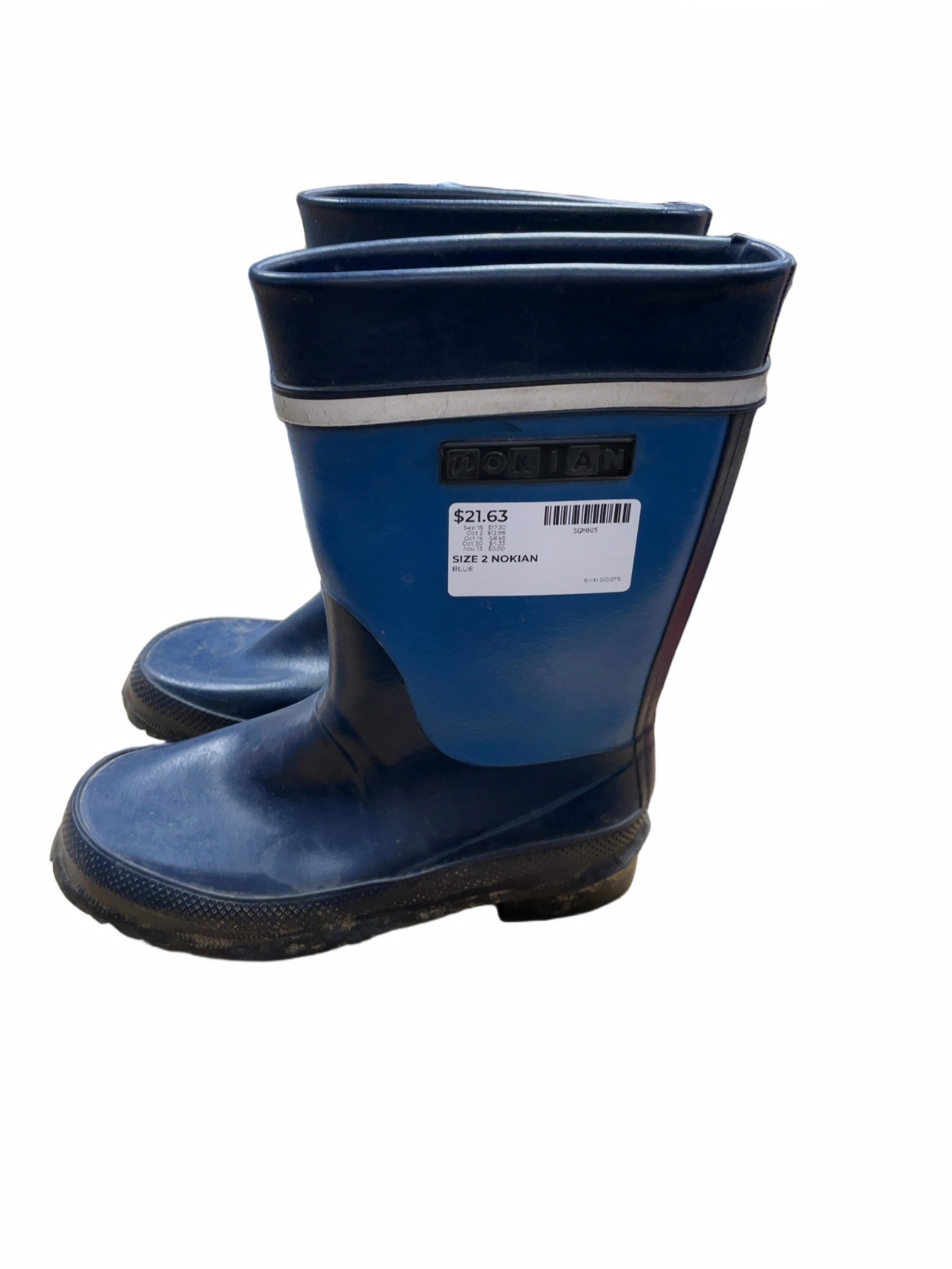 Nokian Rain Boots Size 2 Blue - image 1