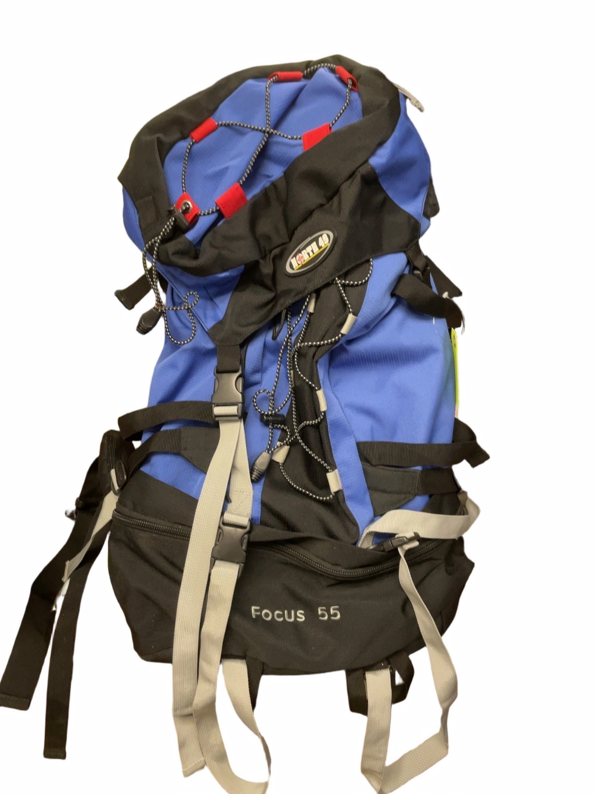 North 49 Focus 55L Blue/Black Backpack - image 1