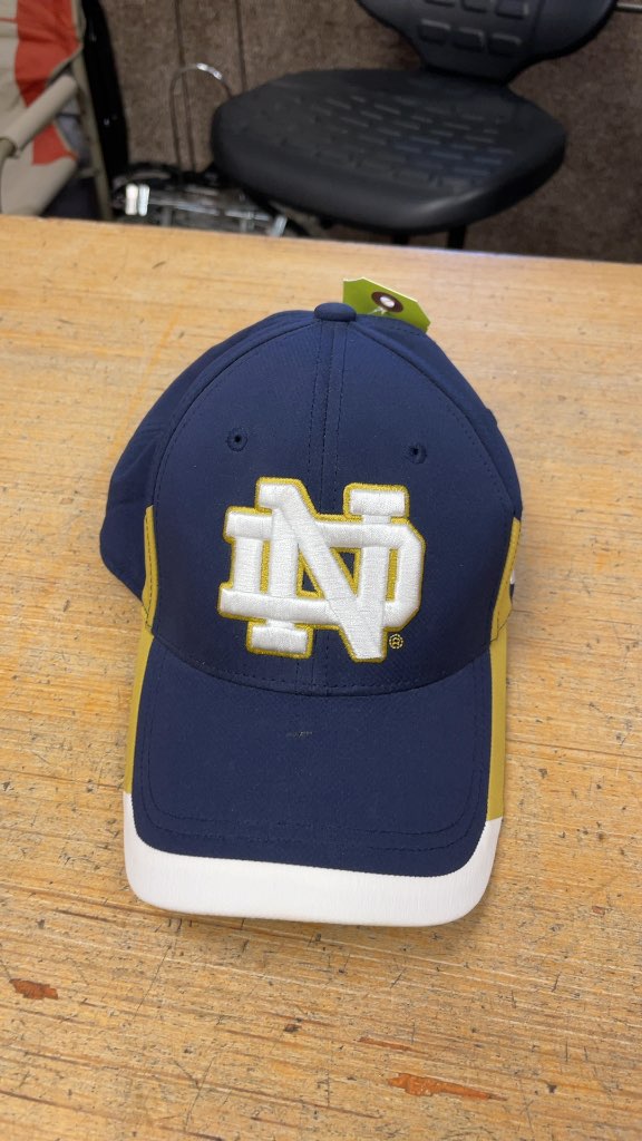 Notre Dame Fighting Irish Navy and White Hat