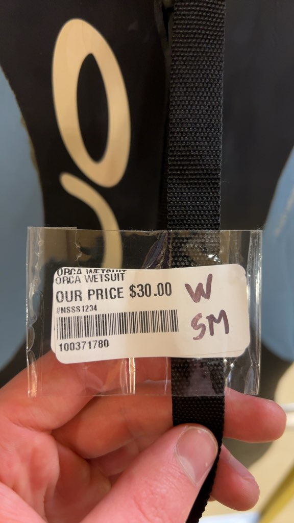 Orca Evo Women's Wetsuit Black/Blue Good Condition SM