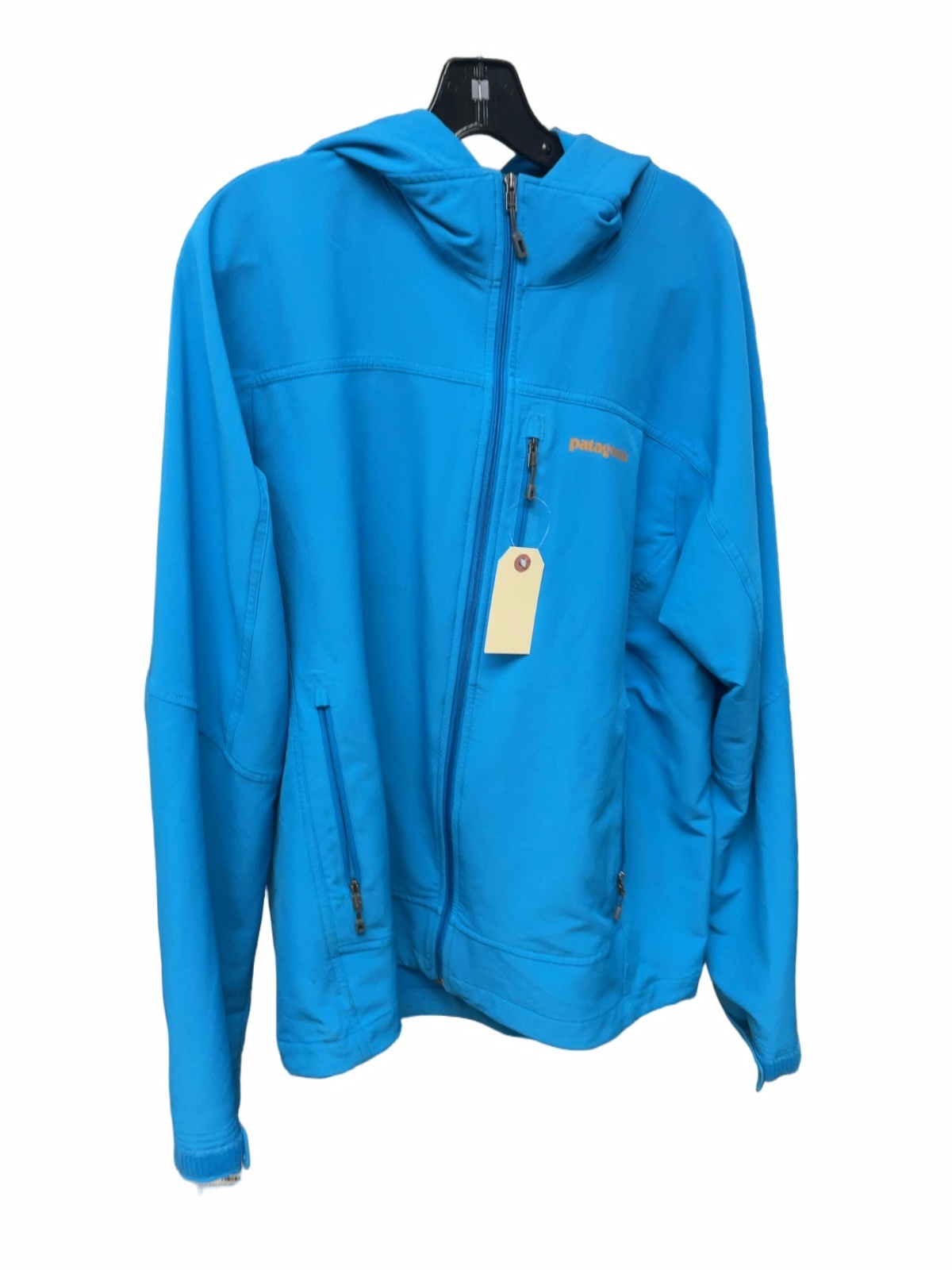 Patagonia Softshell Hooded Jacket Men's L Blue - image 1