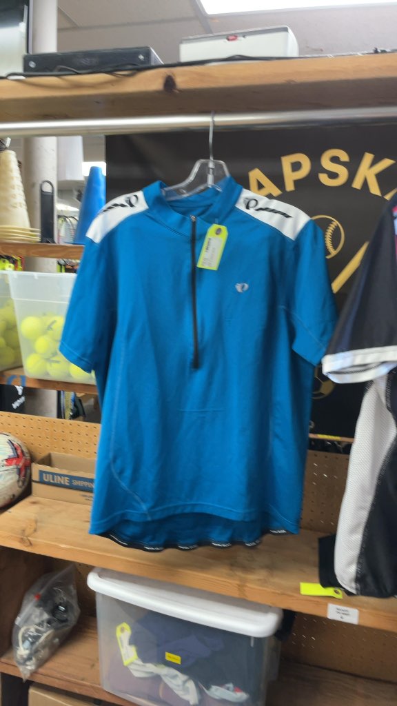 Pearl Izumi Blue Short Sleeve Cycling Jersey - Size XL - image 1