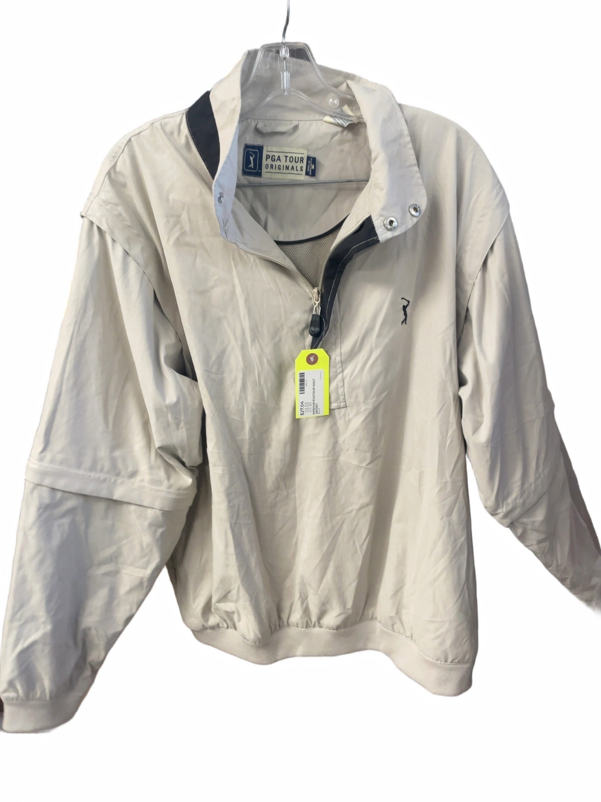 PGA Tour Originals Size M Golf Jacket Beige