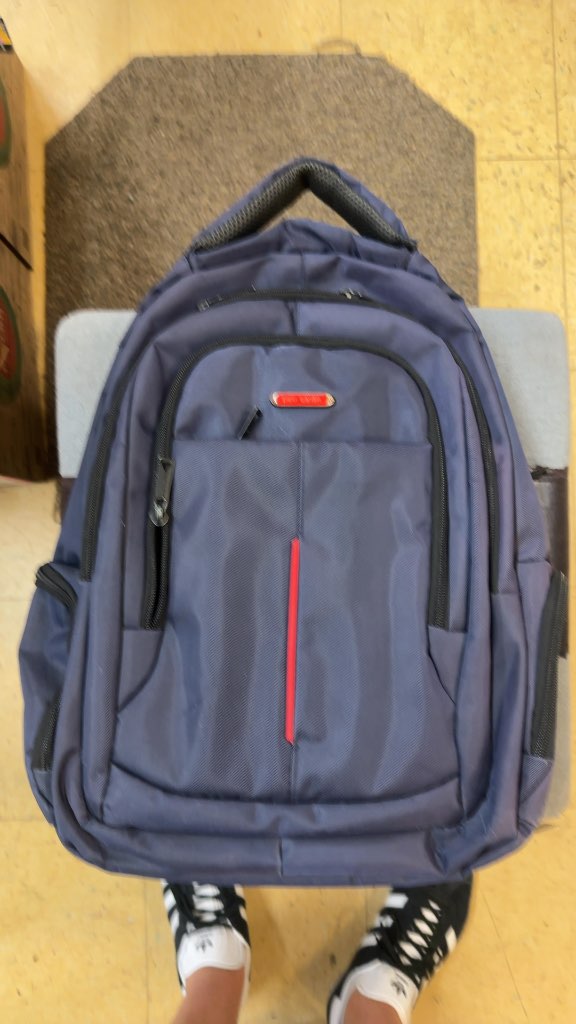 Pierre Cardin Backpack Navy Blue Good Condition
