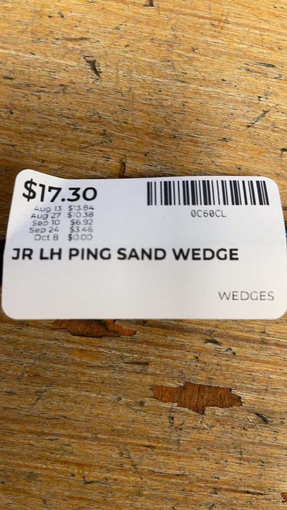 Ping Moxie Junior Left-Handed Sand Wedge