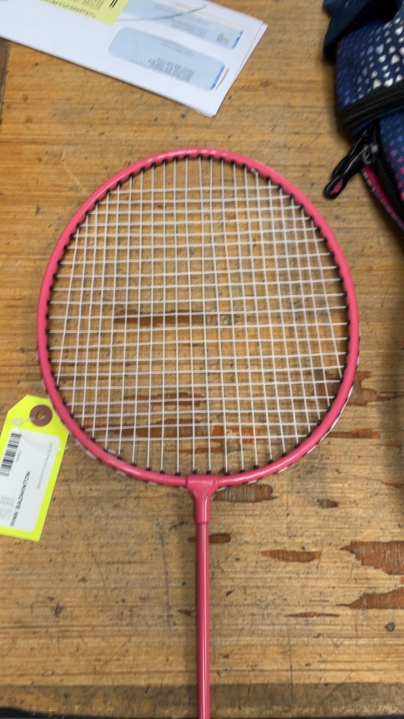 Pink Badminton Racquet