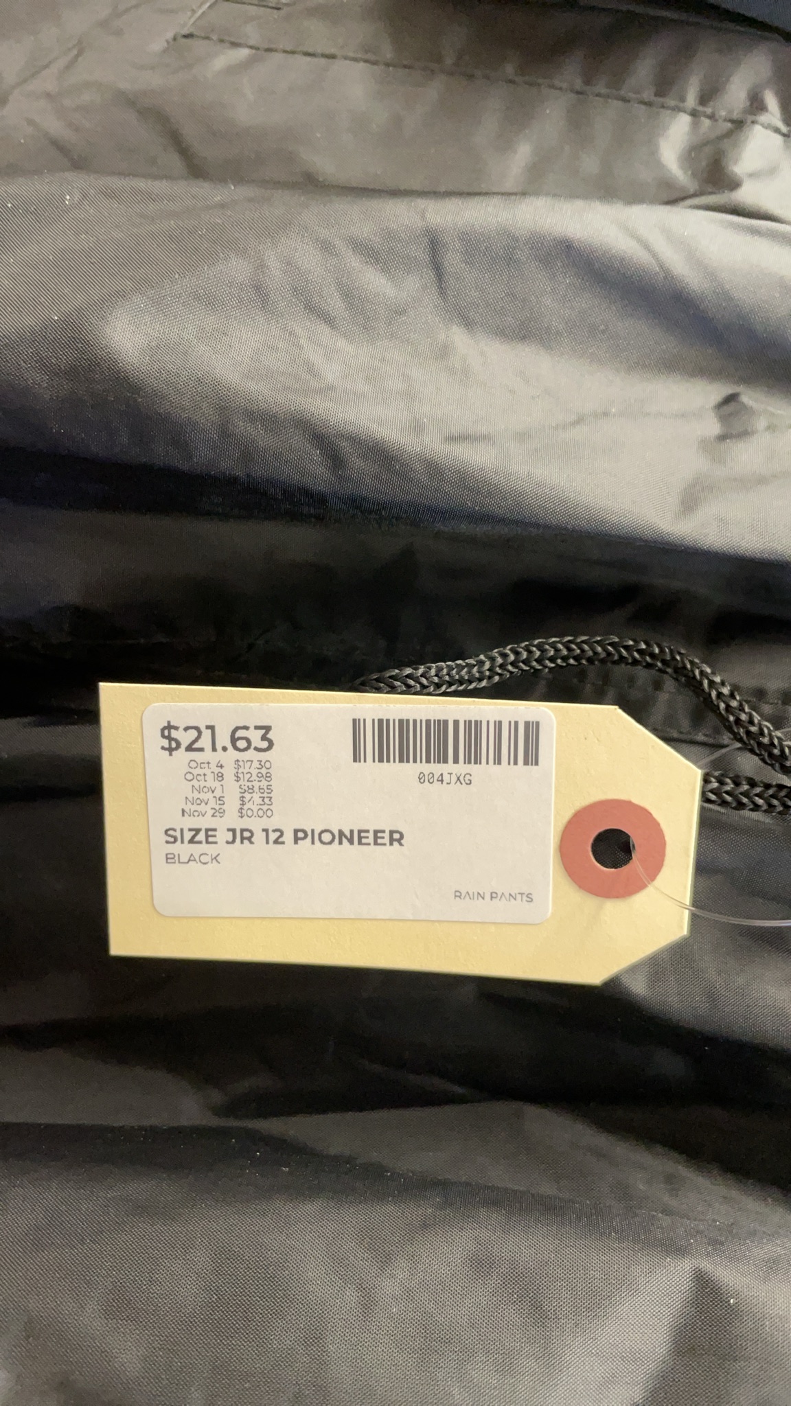 Pioneer JR 12 Rain Pants