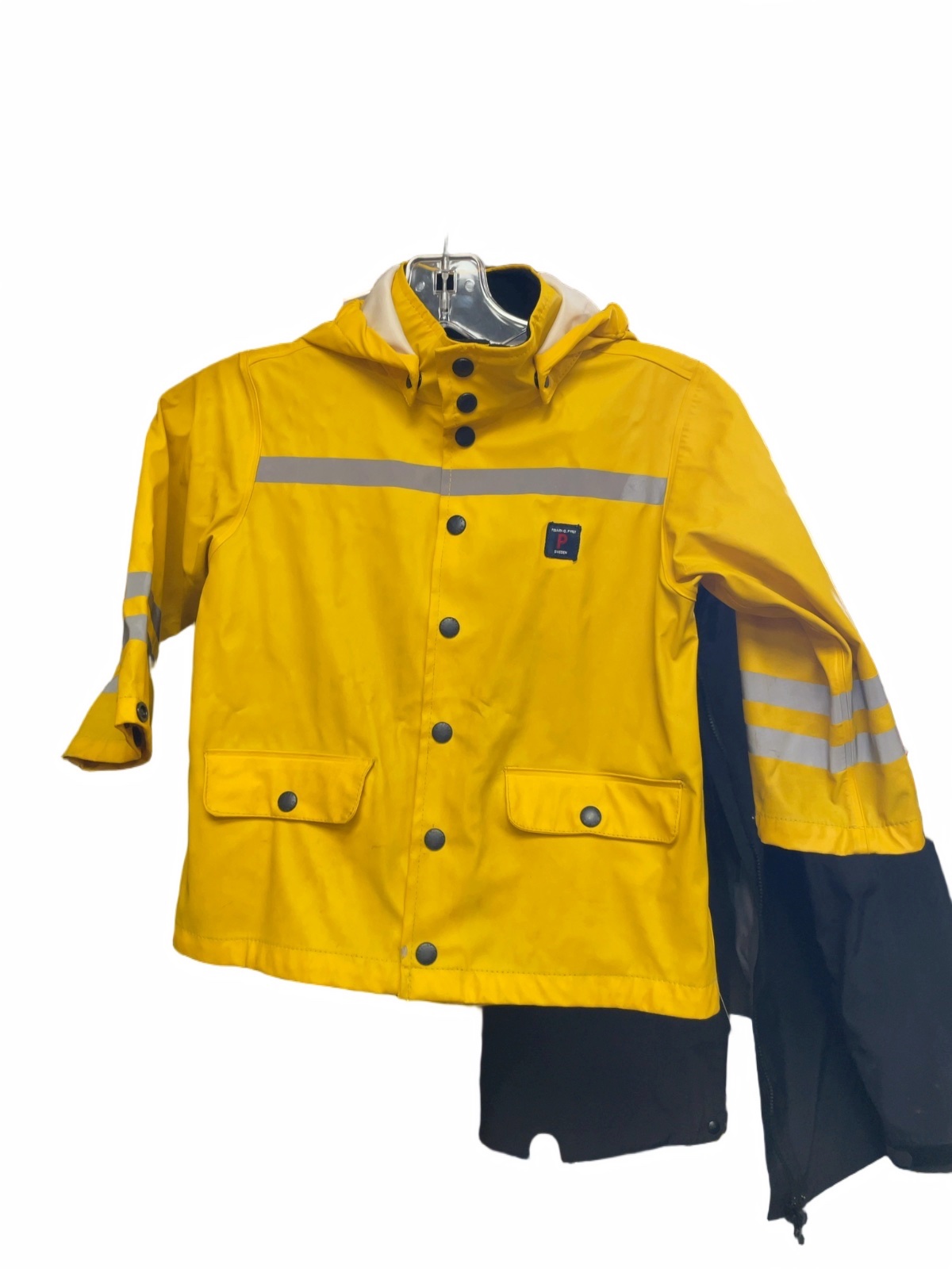 Polarn O. Pyret Rain Jacket Size 2-4 YRS Yellow - image 1