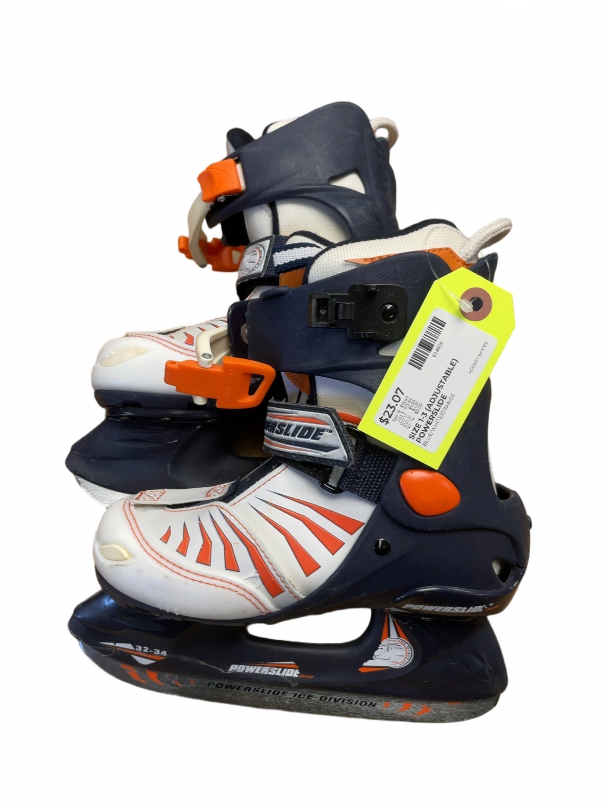 Powerslide Ice Division Size 1-3 (Adjustable) Hockey Skates - image 1