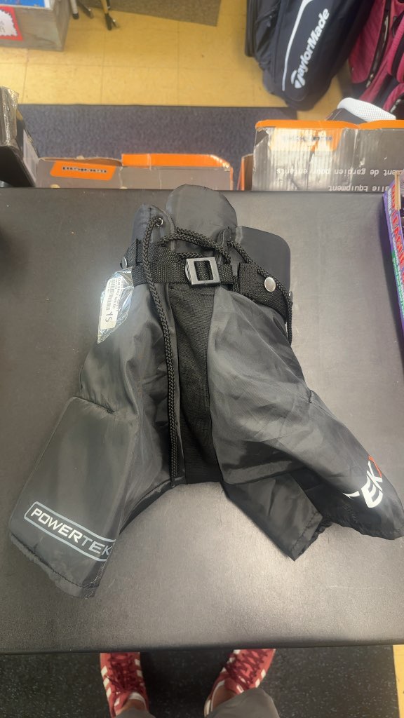 Powertek Hockey Pants Youth Small Black Very Good Condition