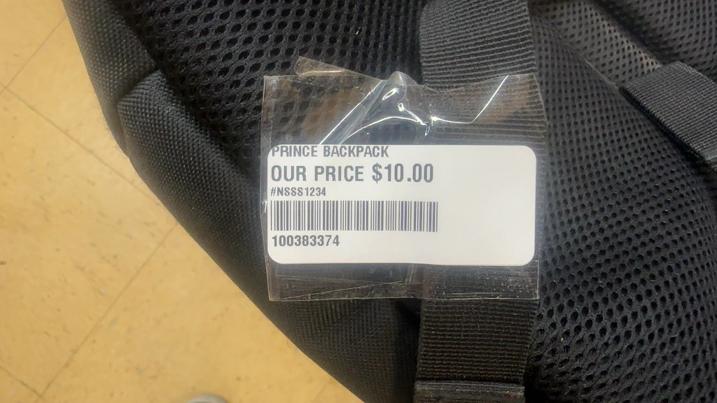 Prince Racket Sports Backpack Green/Black Good Condition