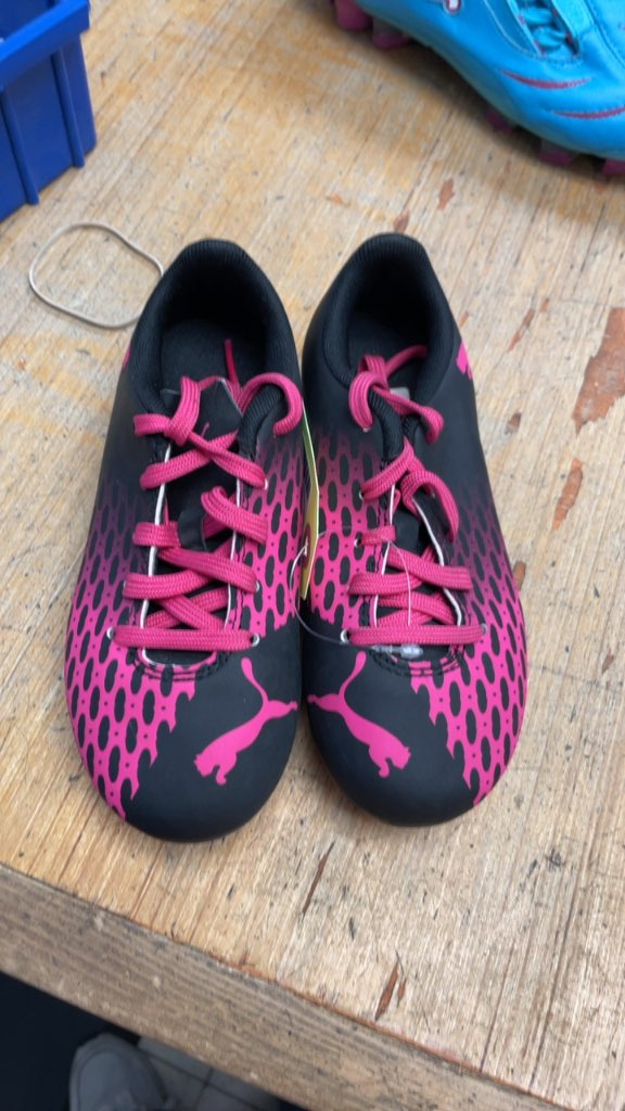 Puma Black and Pink Soccer Cleats Size 12