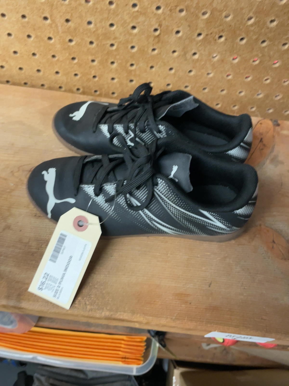 Puma Indoor Soccer Cleats Size 2 Black/Brown