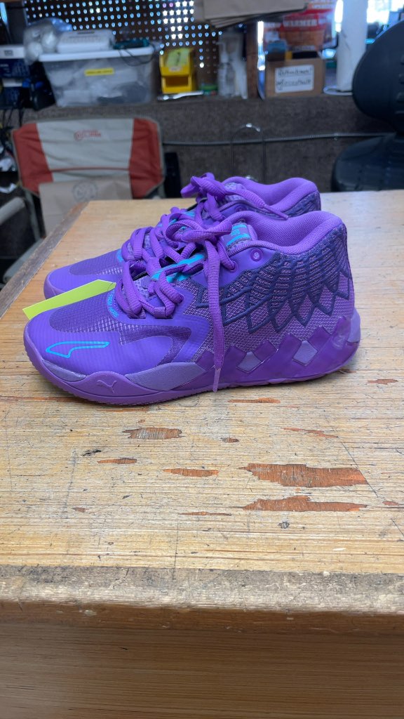 Puma MB.01 Melo Purple Basketball Shoes Size 5