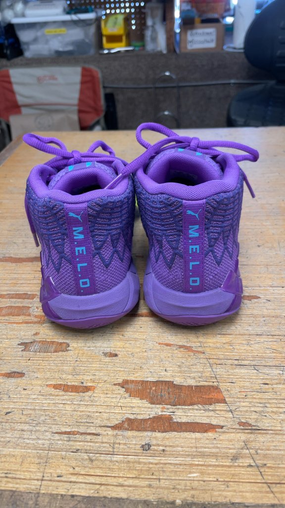 Puma MB.01 Melo Purple Basketball Shoes Size 5