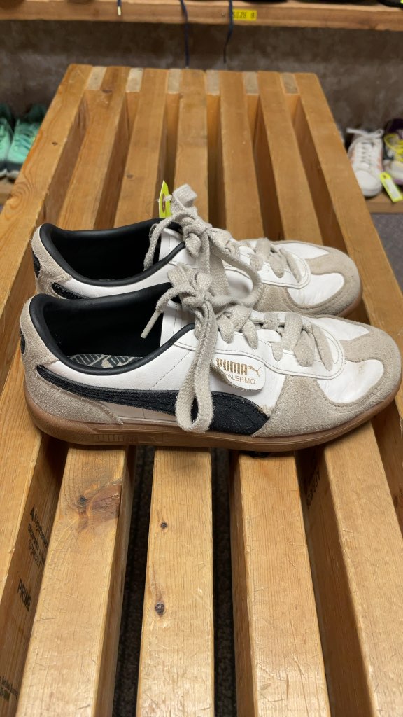 Puma Palermo Sneakers White/Black Size 7