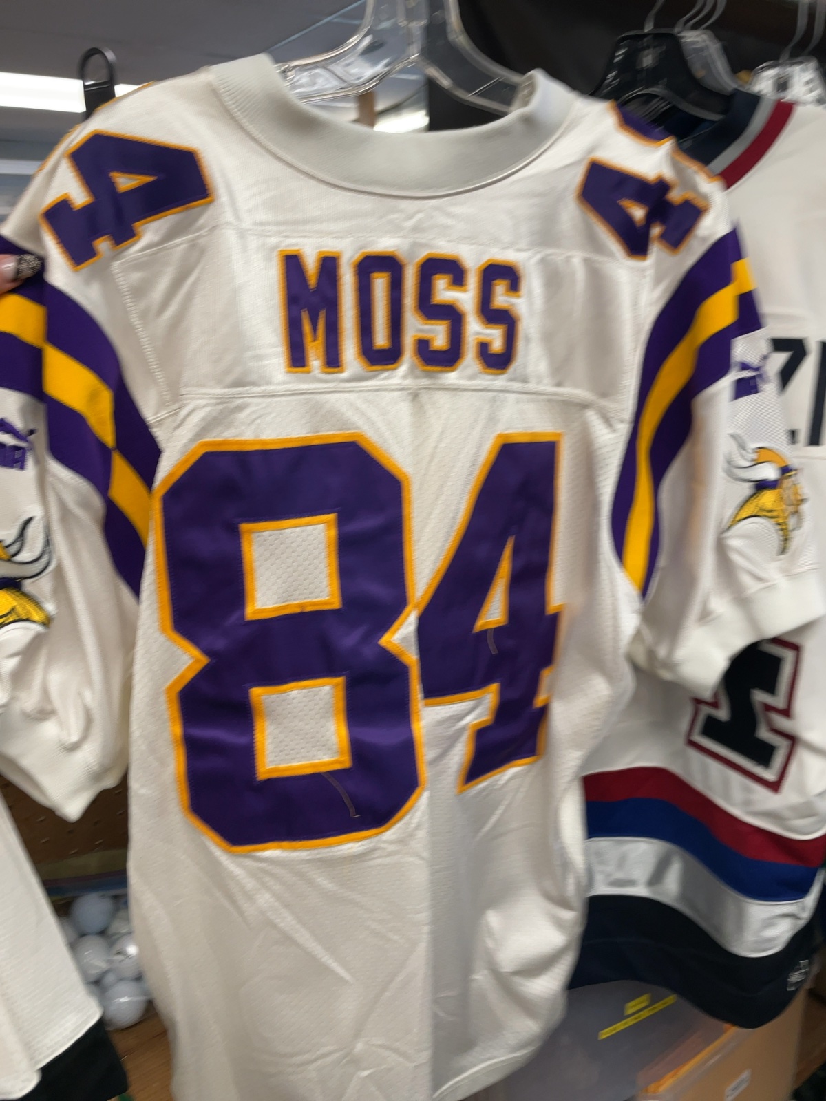 Puma Randy Moss Minnesota Vikings Size XL 40th Anniversary Jersey