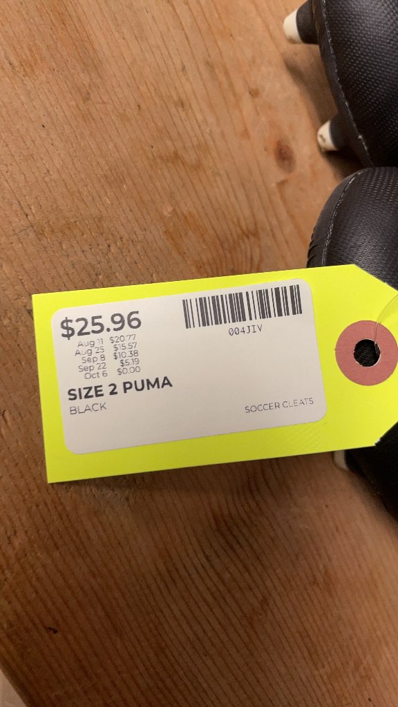 Puma Soccer Cleats Size 2