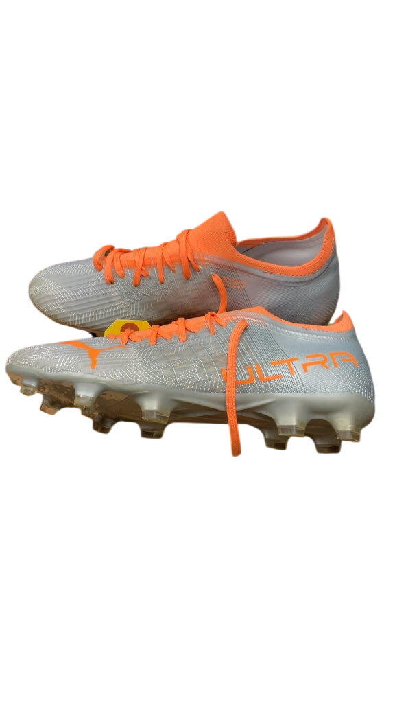 Puma Ultra Soccer Cleats - Grey/Orange - Size 9