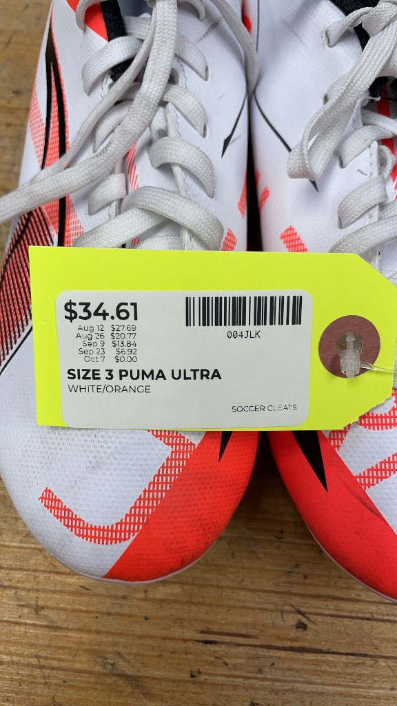 Puma Ultra Soccer Cleats - Size 3