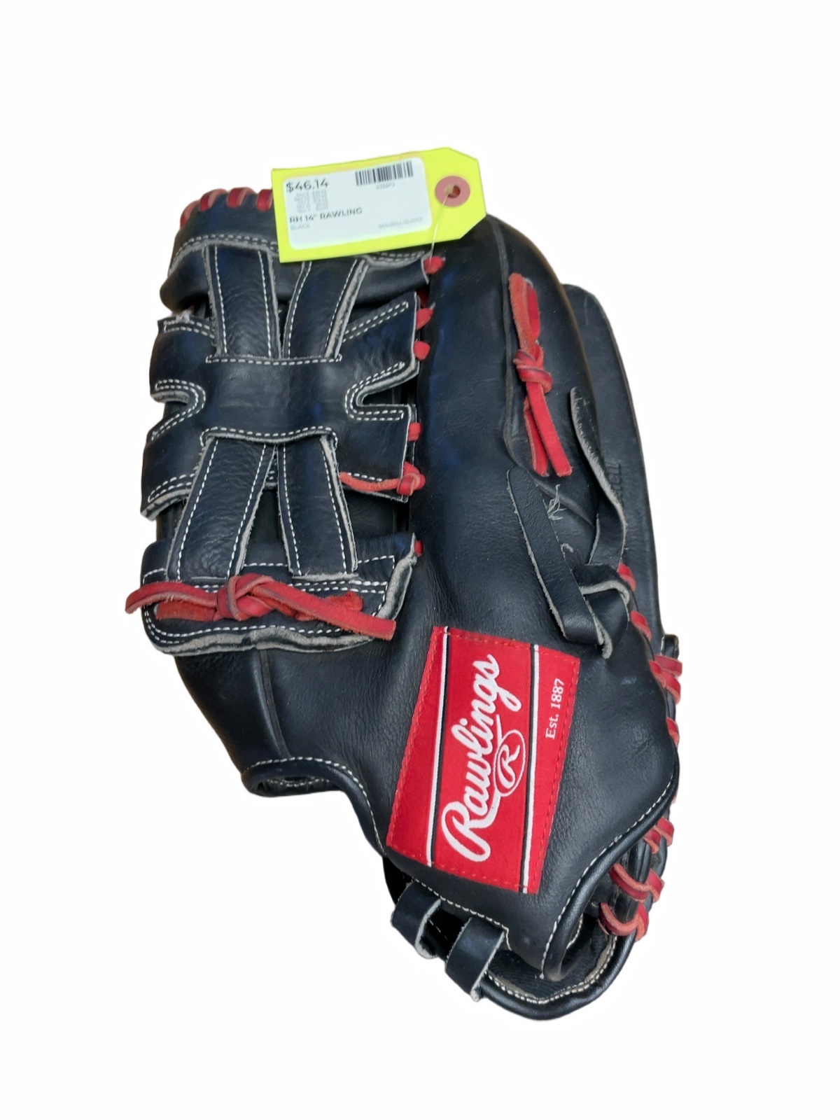 Rawlings 14" Right-Hand Throw Baseball Glove - Black/Red