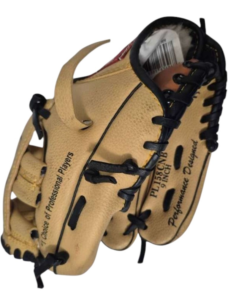 Rawlings PL158CNB Youth Baseball Glove 9 Inch Tan/Black Good Condition