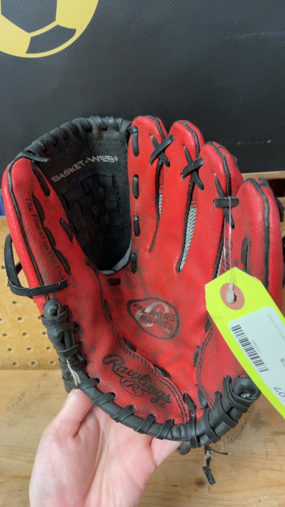 Rawlings Players Series 10" Baseball Glove - Red/Black
