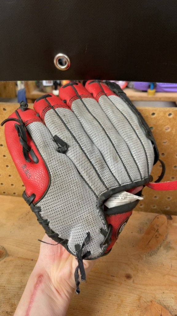 Rawlings Players Series 10" Baseball Glove - Red/Black