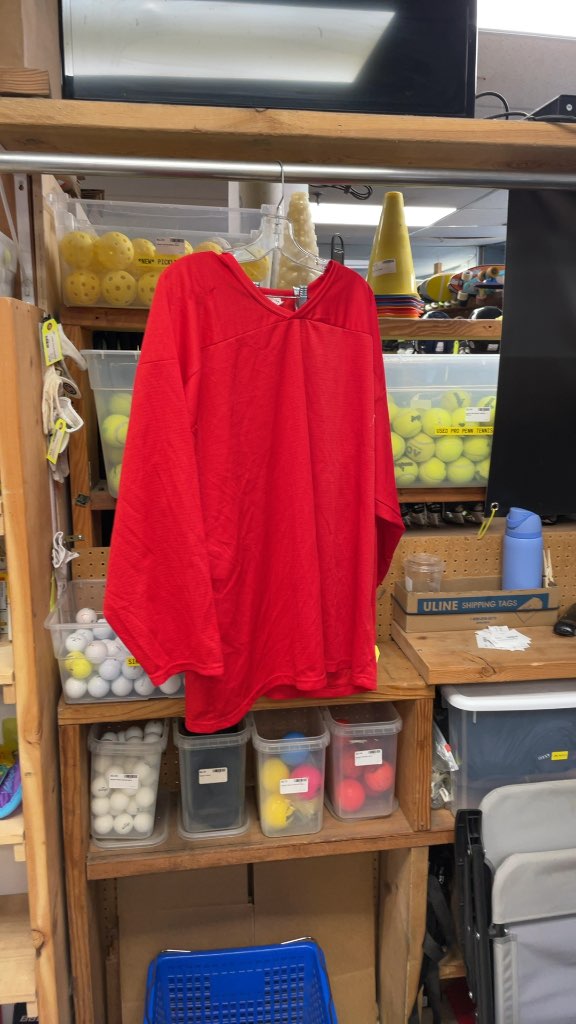 Red Hockey Practice Jersey
