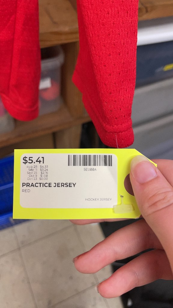 Red Hockey Practice Jersey