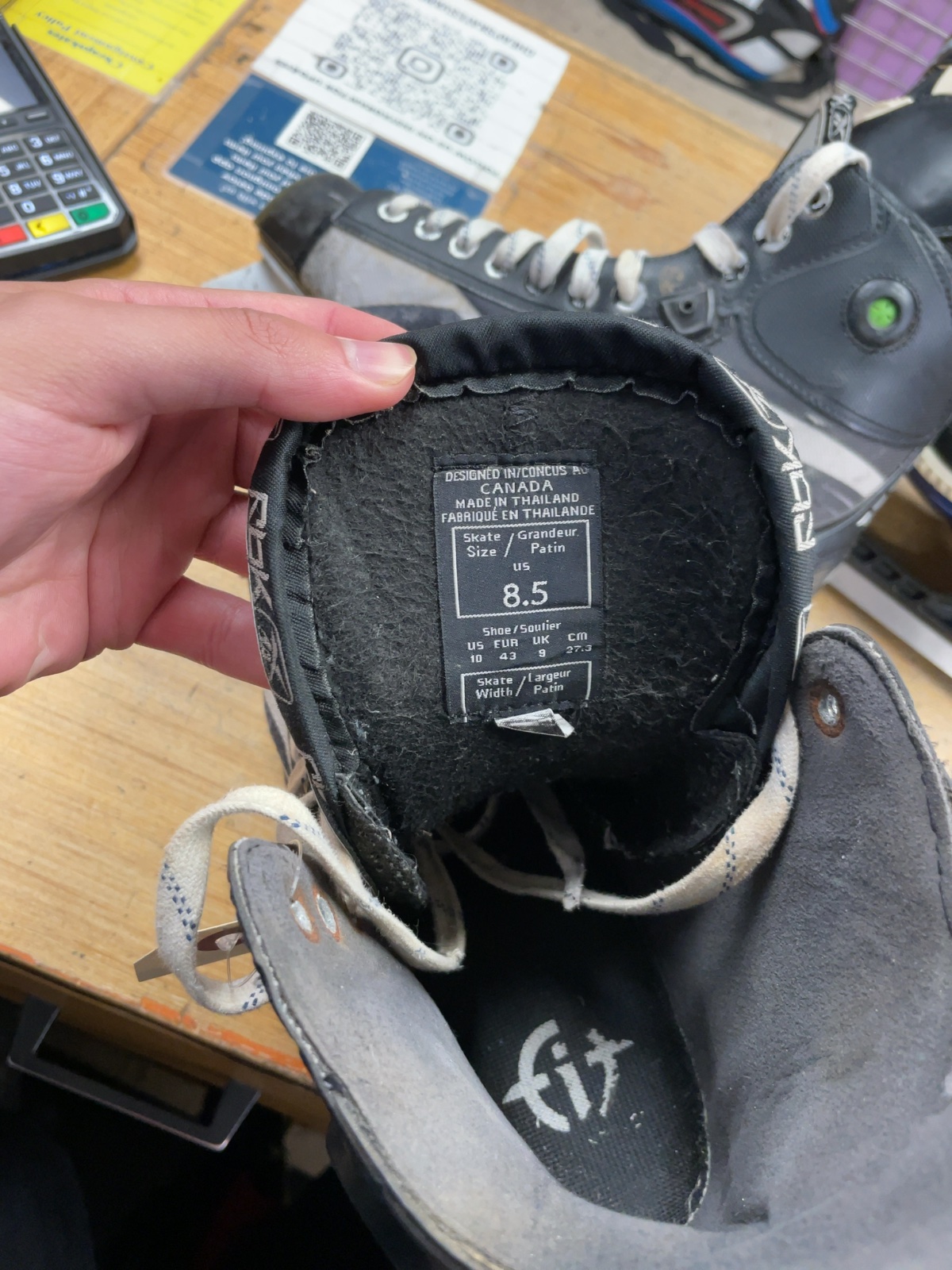 Reebok 5K Pump 8.5 US Hockey Skates