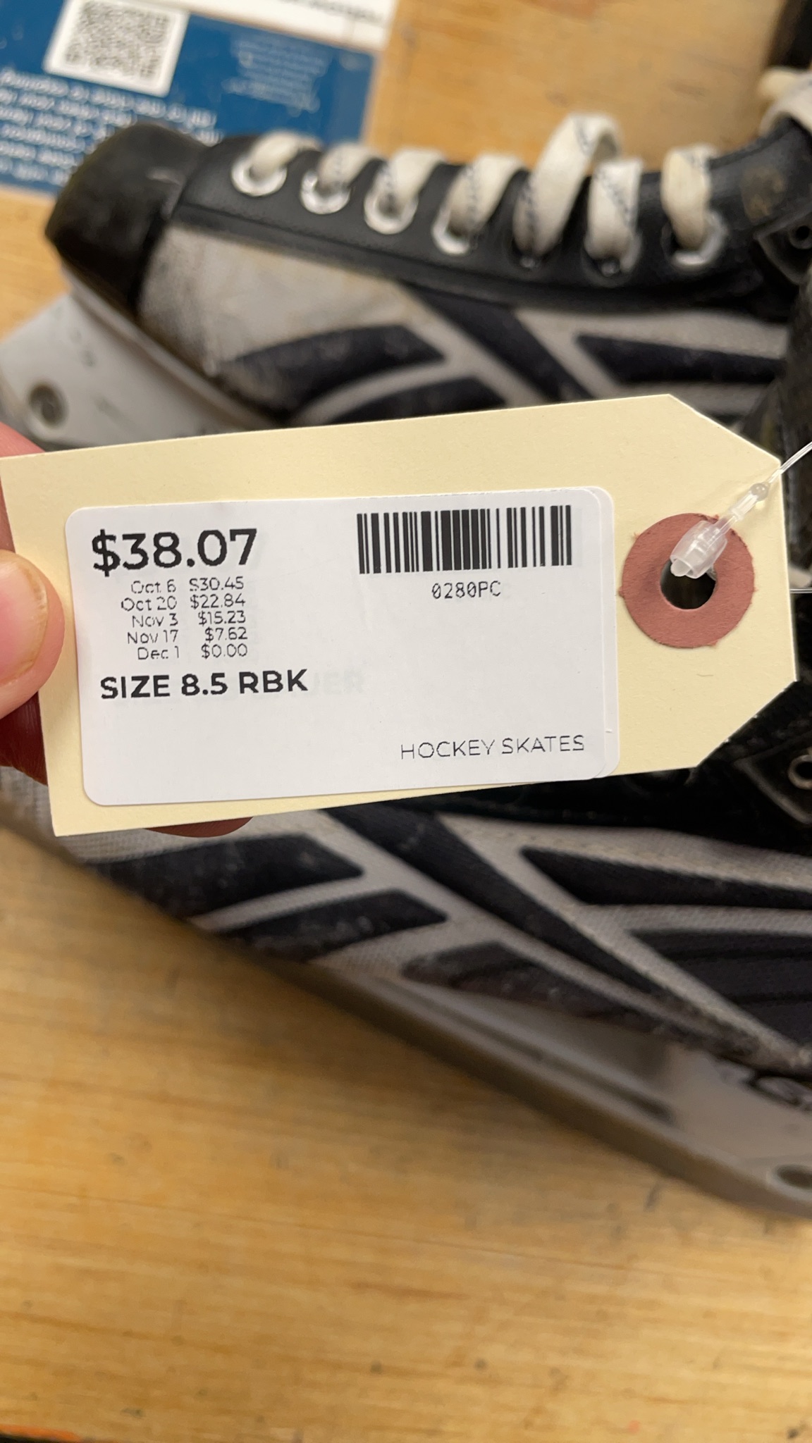 Reebok 5K Pump 8.5 US Hockey Skates
