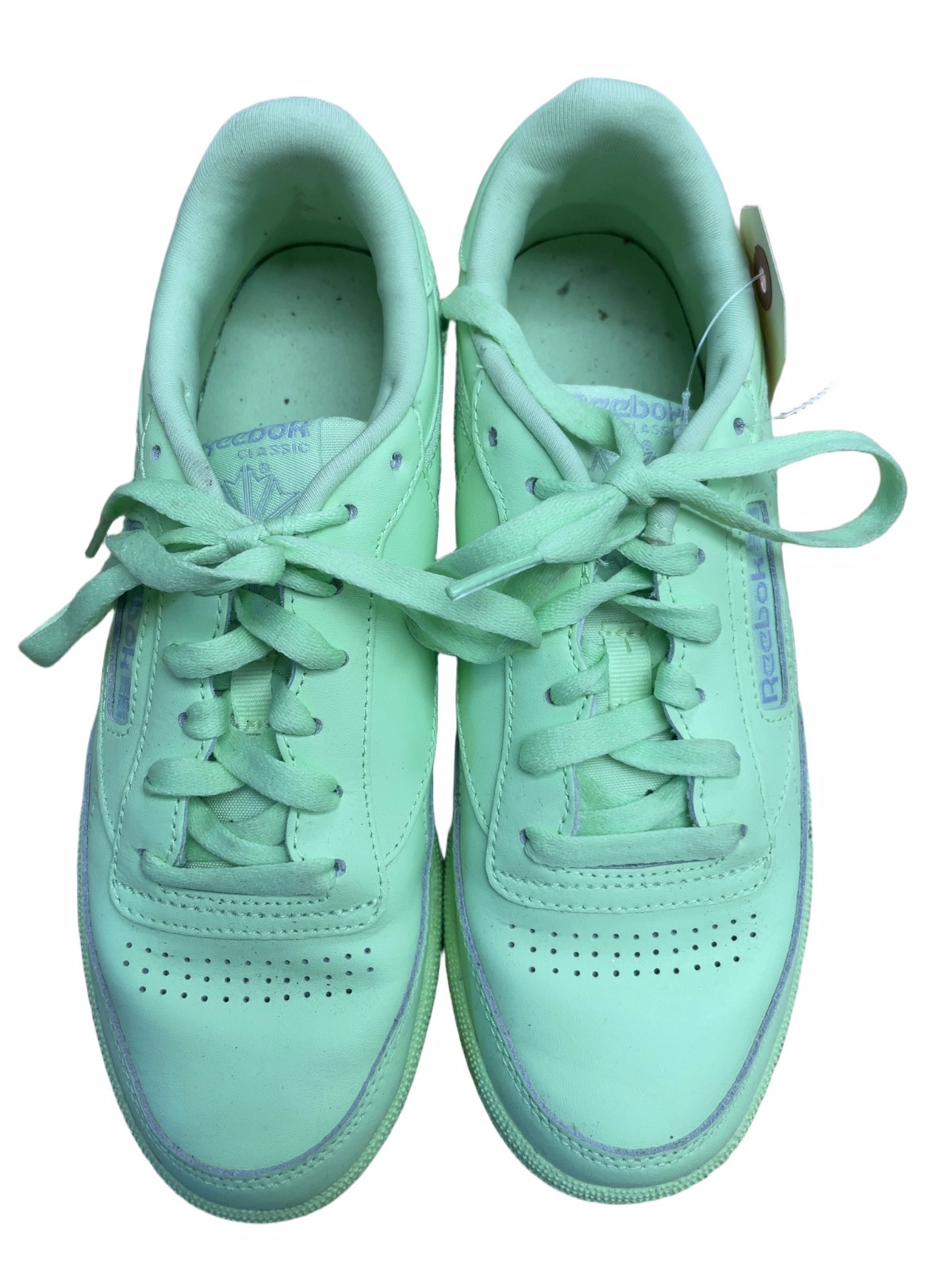 Reebok Classic Size 7.5 USA Green Sneakers - image 1