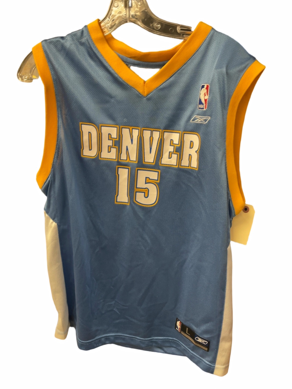 Reebok Denver Nuggets Carmelo Anthony #15 Jersey Junior L (14/16) - image 1