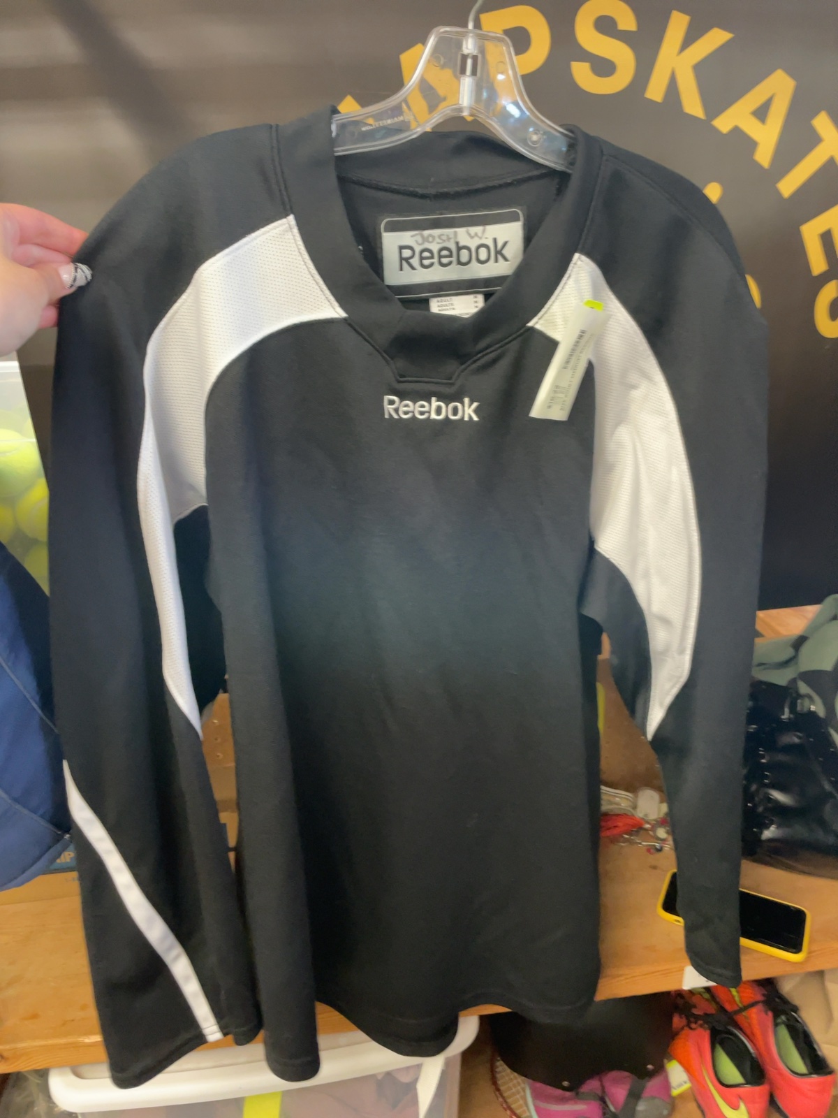 Reebok Hockey Jersey Adult Medium Black
