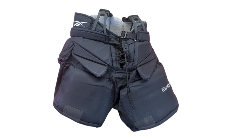 Reebok HPG Goalie Pants Junior Small Black Good Condition - image 1