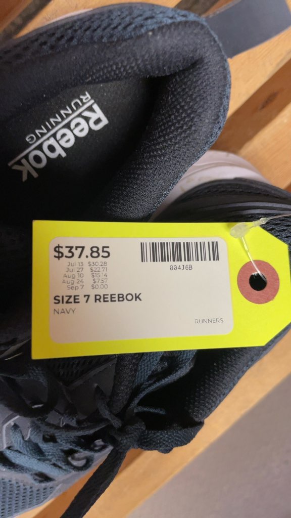 Reebok Navy Running Shoes Size 7