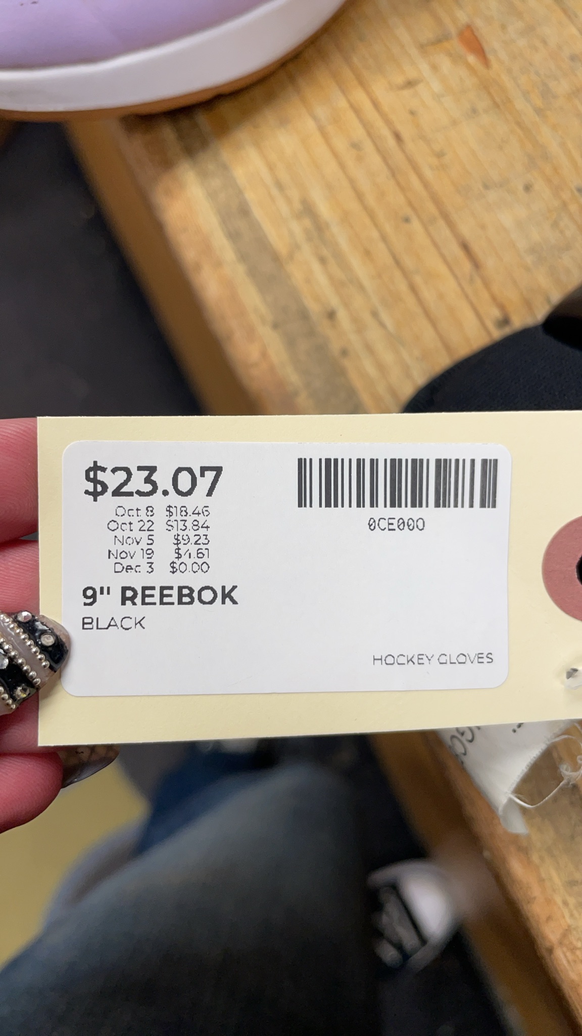 Reebok SC87 9" Hockey Gloves