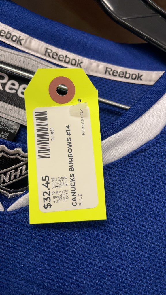 Reebok Vancouver Canucks Alex Burrows #14 Hockey Jersey
