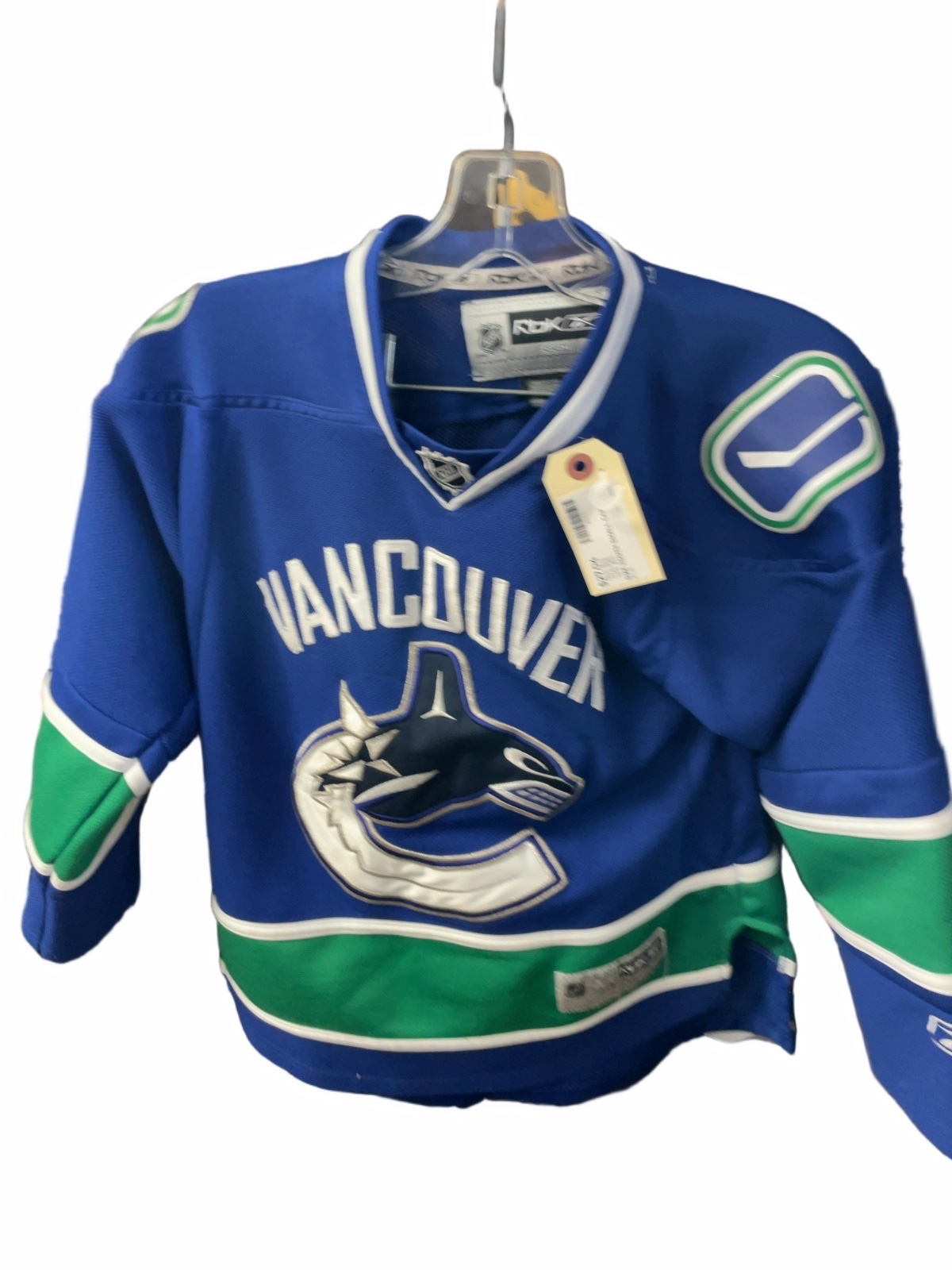 Reebok Vancouver Canucks Youth S/M NHL Hockey Jersey - image 1