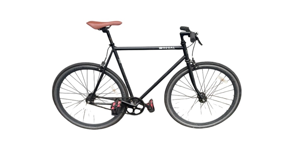 Regal Single Speed Road Bike 700c Black Used - image 1