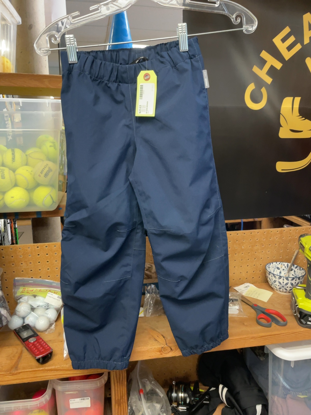 Reima Junior Rain Pants - Navy, Size 5/6
