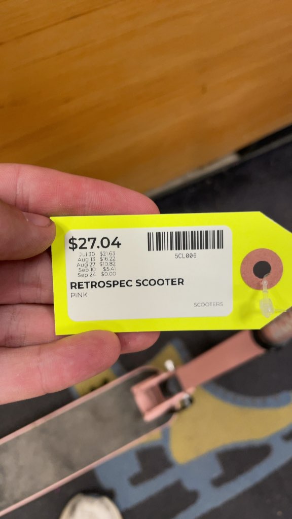 Retrospec Pink Kick Scooter