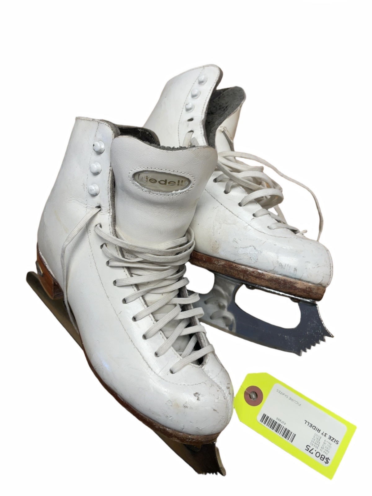 Riedell Figure Skates Size 37 White - image 1