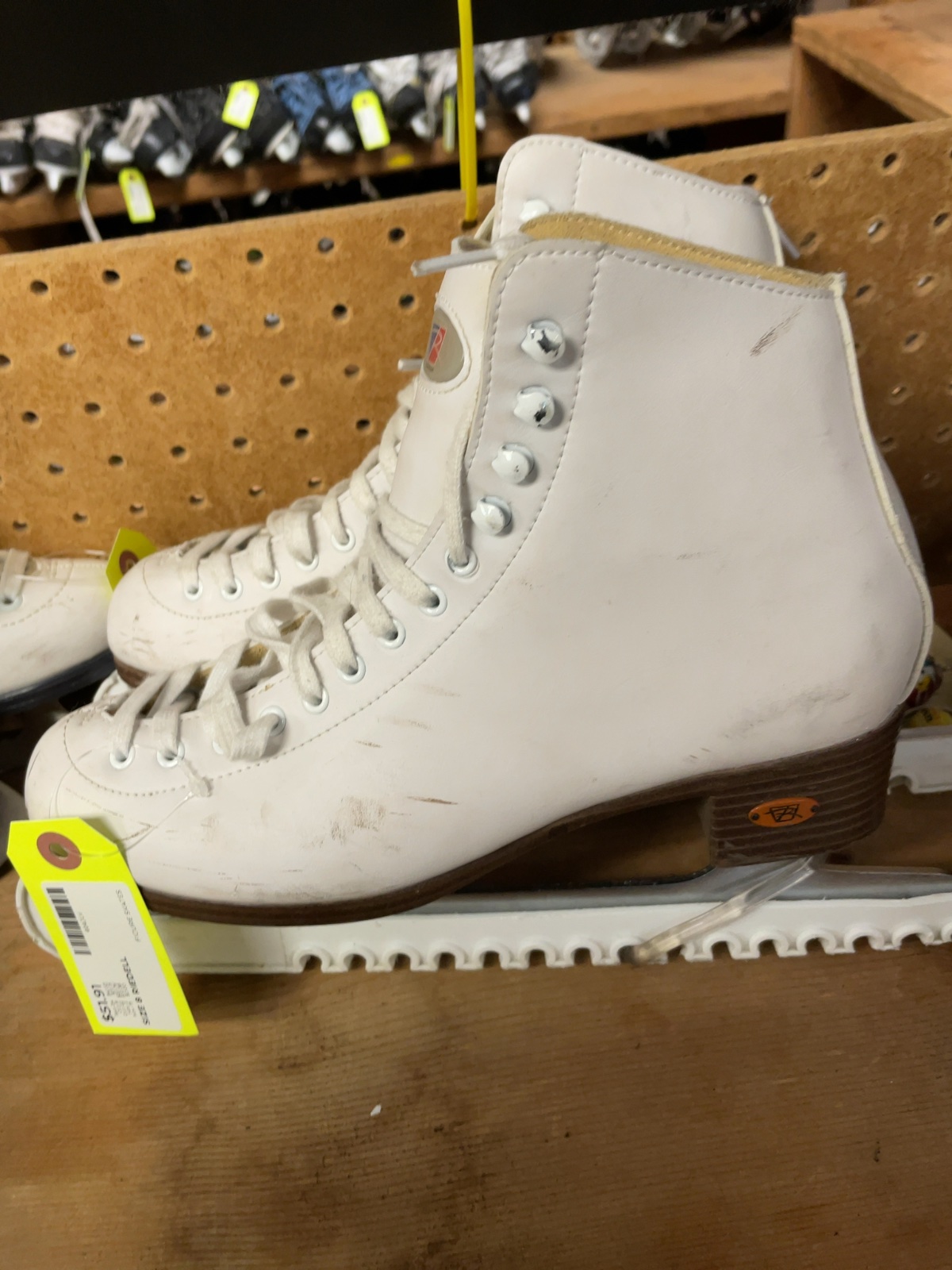Riedell Figure Skates Size 8 White