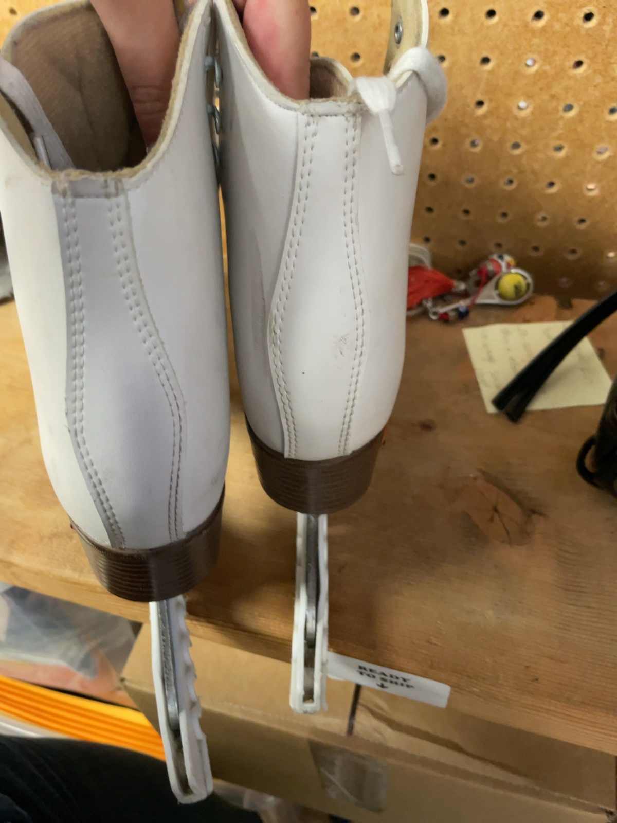 Riedell Figure Skates Size 8 White