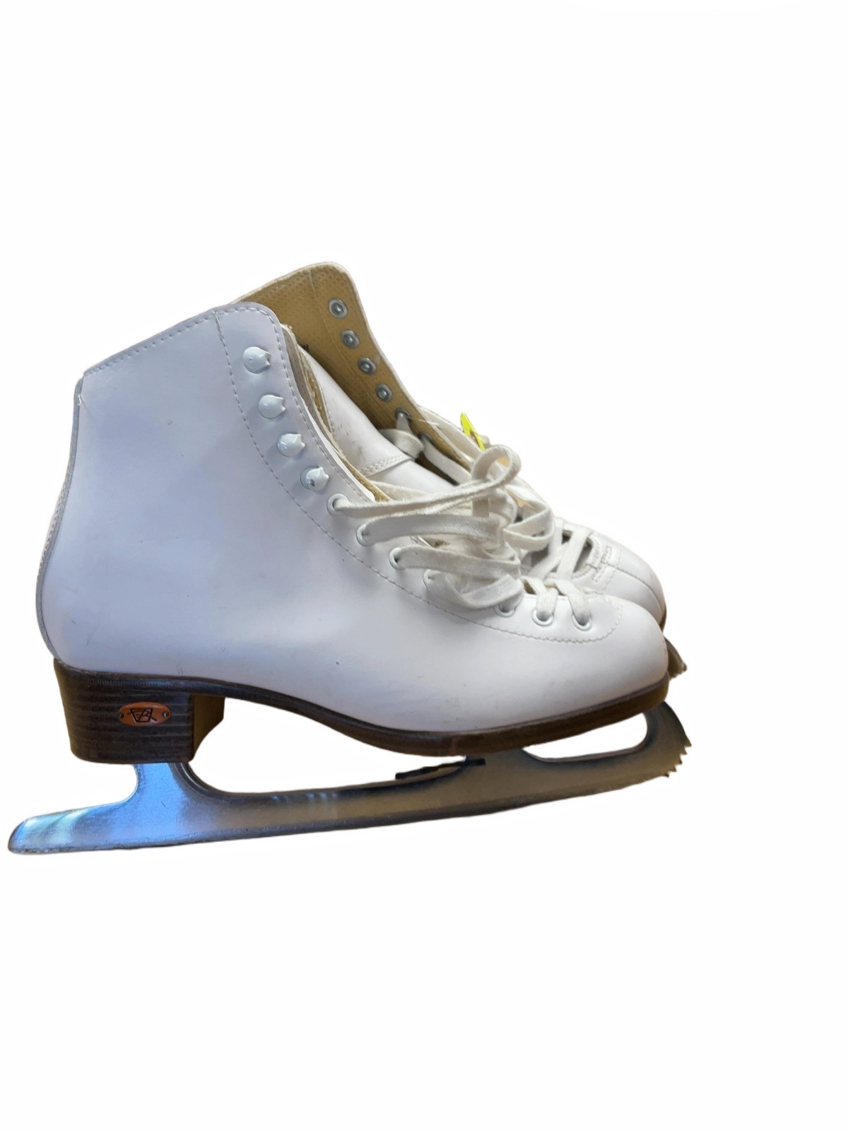 Riedell White Figure Skates Size 6 - image 1